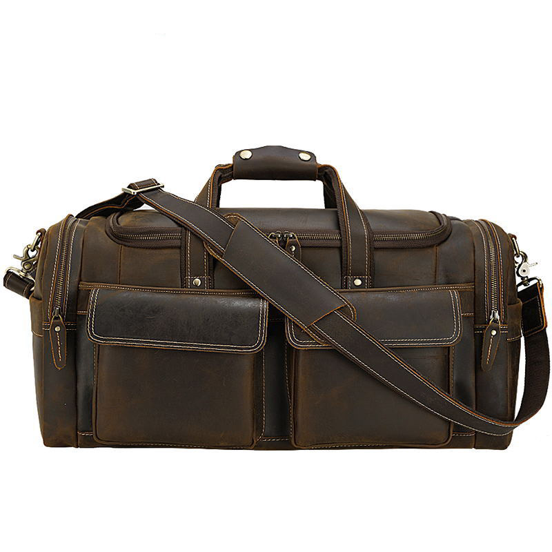 Crazy Horse Leather Travel Bag