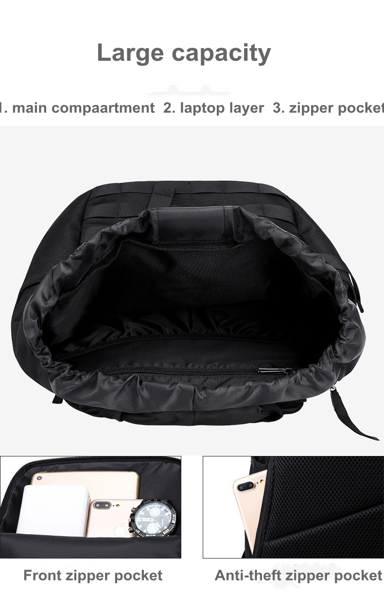 drawstring travel laptop backpack