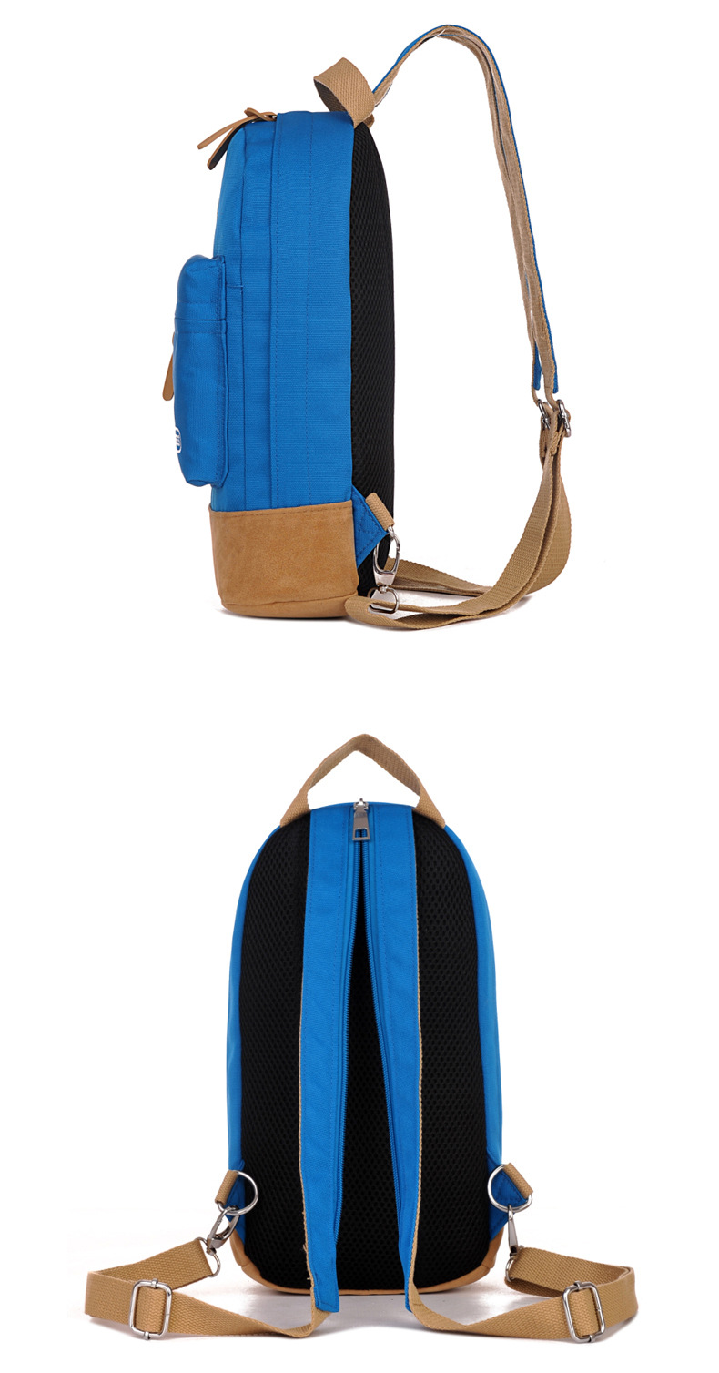 hot sale unisex nylon backpack-side, back 