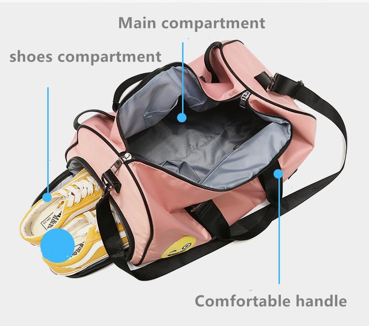 shoes compartment tote shoulder bag