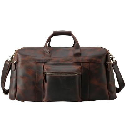 Men Calf Leather Large Capacity Travel Bag
